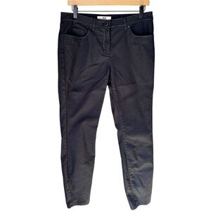 Etcetera Women’s Twiggy Straight Leg Pants Size 6- Black Contrast Stitching